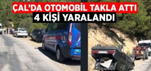 Çal’da trafik kazası: 4 yaralı