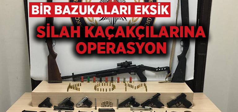 Denizli’de silah kaçakçılarına operasyon