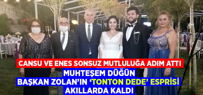 Cansu ve Enes sonsuz mutluluğa adım attı