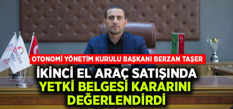 Başkan Taşer, ikinci el araç satışında yeni dönemi anlattı