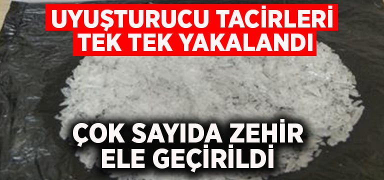 Denizli’de uyuşturucu tacirleri tek tek yakalandı