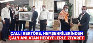 Çallı Rektöre, hemşehrilerinden ziyaret