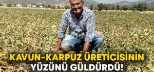 Kavun karpuz üreticisinin yüzünü güldürdü!