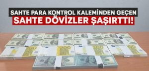 Sahte para kontrol kaleminden geçen sahte dövizler şaşırttı!