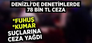 Denizli’de denetimlerde 78 bin TL ceza