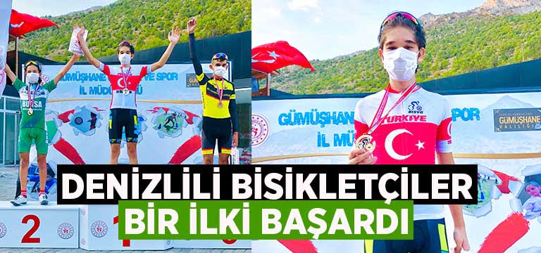 Denizlili bisikletçiler bir ilki başardı