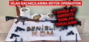 Denizli’de silah kaçakçılarına büyük operasyon