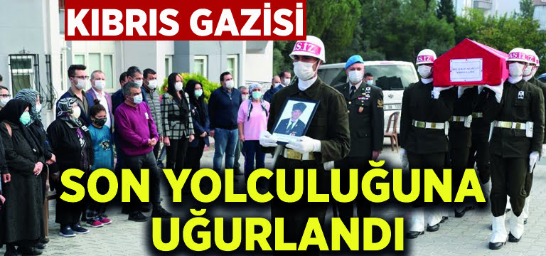 Kıbrıs Gazisi Recai Kocakaplan son yolculuğuna uğurlandı