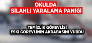 Okulda silahla yaralama paniği