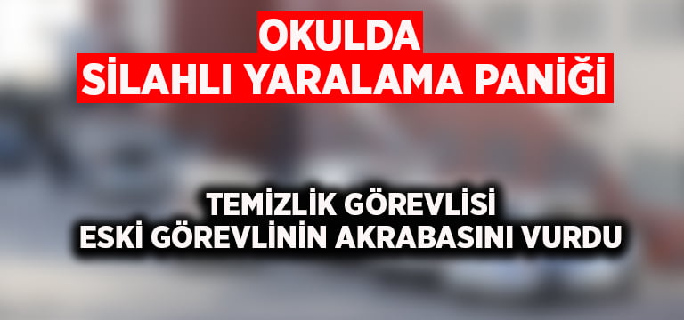 Okulda silahla yaralama paniği