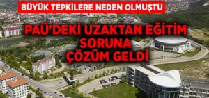 PAÜ’deki uzaktan eğitim soruna çözüm geldi