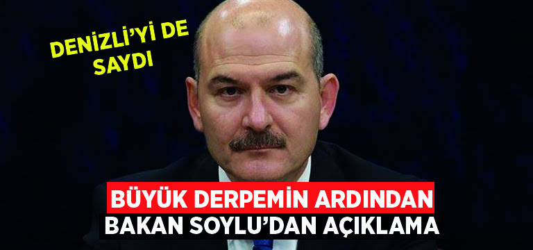 Bakan Soylu’dan büyük depremin ardından Denizli açıklaması