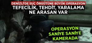 Denizli’de suç örgütüne büyük operasyon.. Çok sayıda silah, senet ele geçirildi