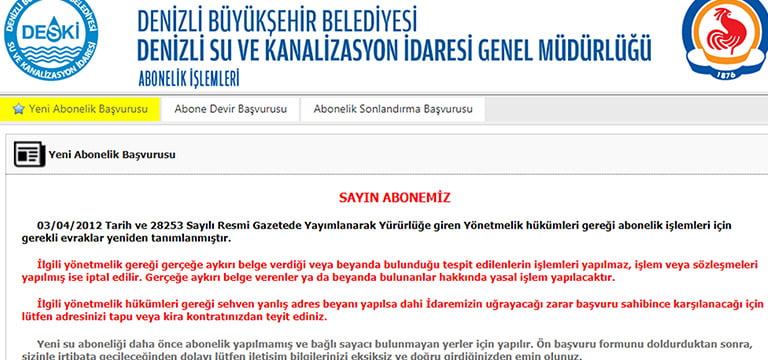 Büyükşehir DESKİ’de online abonelik dönemi