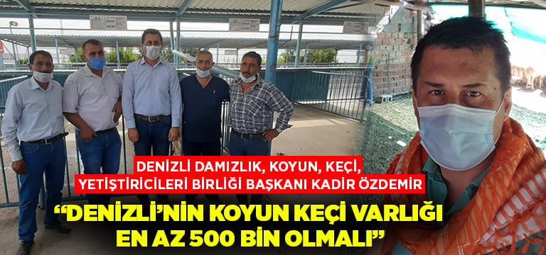 Denizli’nin koyun keçi varlığı en az 500 bin olmalı