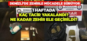 Denizli’de zehirle mücadele sürüyor.. 1 haftalık bilanço açıklandı