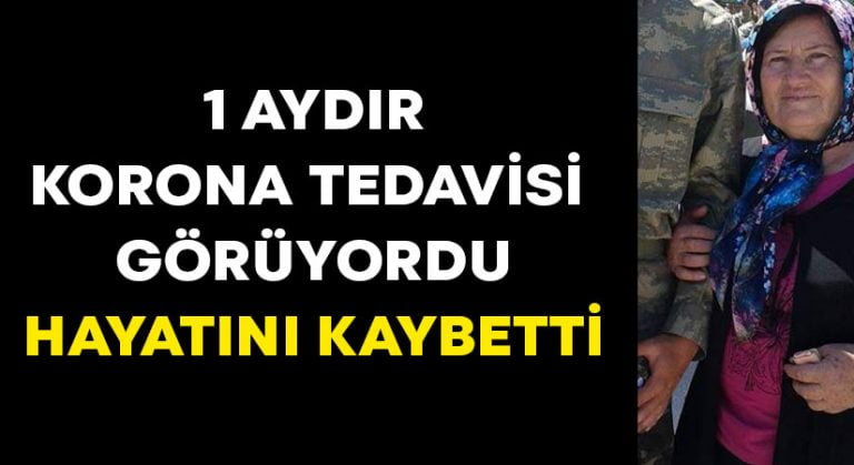 1 aydır korona tedavisi gören kadın hayatını kaybetti