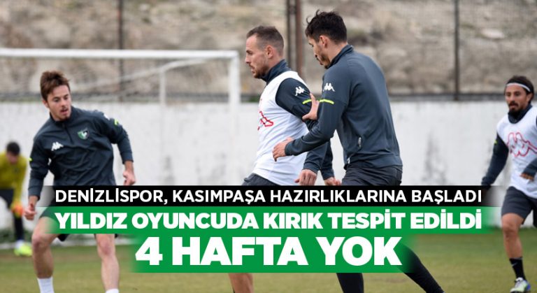 Denizlispor’nun yıldız oyuncusunda kırık tespit edildi