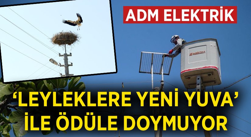 ADM Elektrik ‘Leyleklere Yeni Yuva’ ile ödüle doymuyor