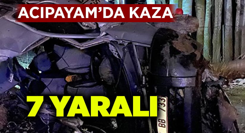 Acıpayam’da kaza:7 yaralı