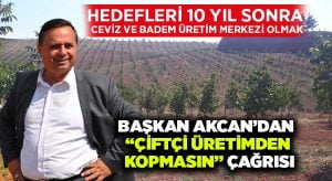 Başkan Akcan’dan “Çiftçi Üretimden Kopmasın” Çağrısı