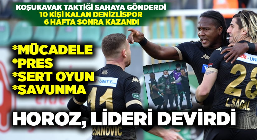 Büyük mücadelenin adı:Denizlispor! Lideri devirdi