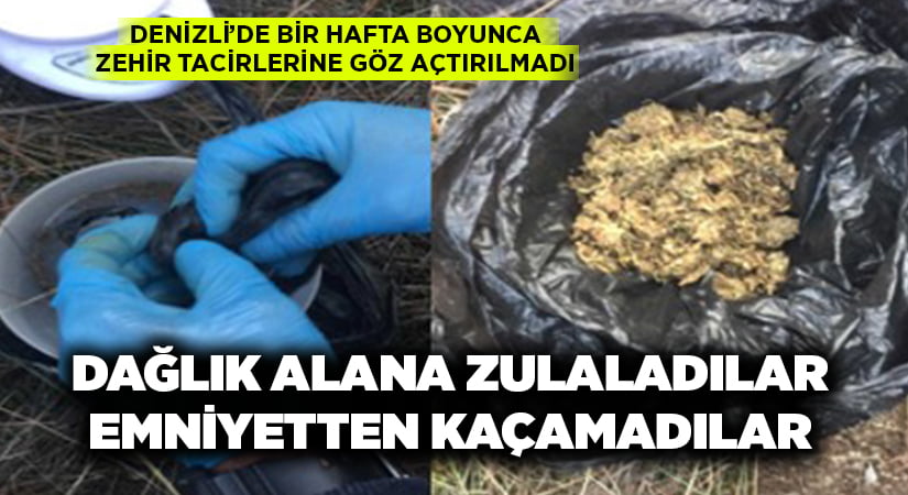 Dağlık alana zehir zulaladılar, emniyetten kaçamadılar