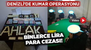 Denizli’de kumar operasyonu.. Binlerce lira ceza!