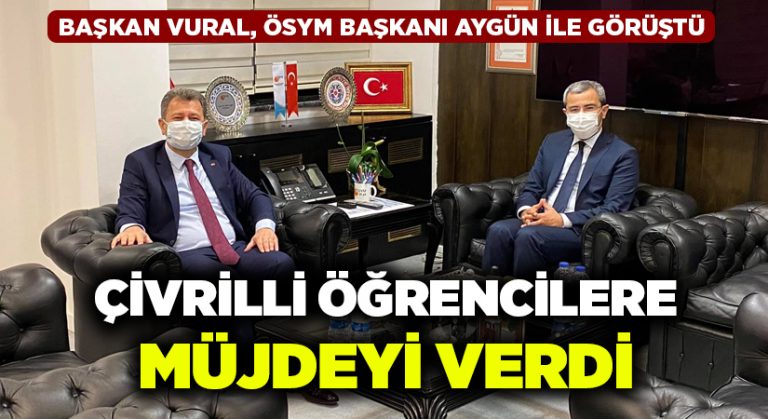 Başkan Vural, Çivrilli öğrencilere müjdeyi verdi