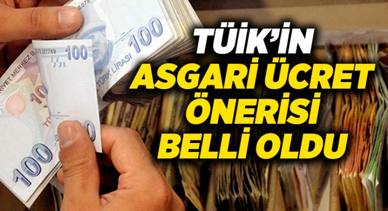 TÜİK’in asgari ücret olarak belirlediği rakam belli oldu!