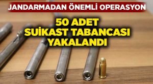 Denizli’de 50 adet suikast tabancası yakalandı