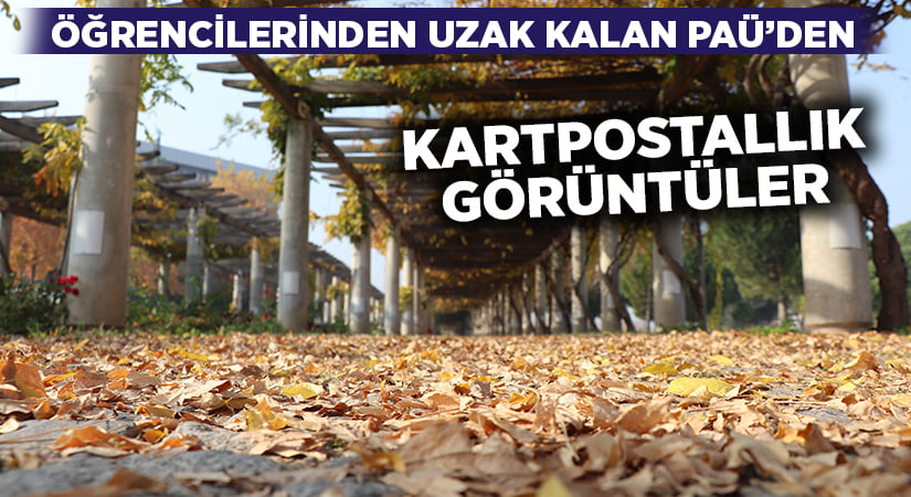 Öğrencilerden uzak PAÜ’den kartpostallık görüntüler