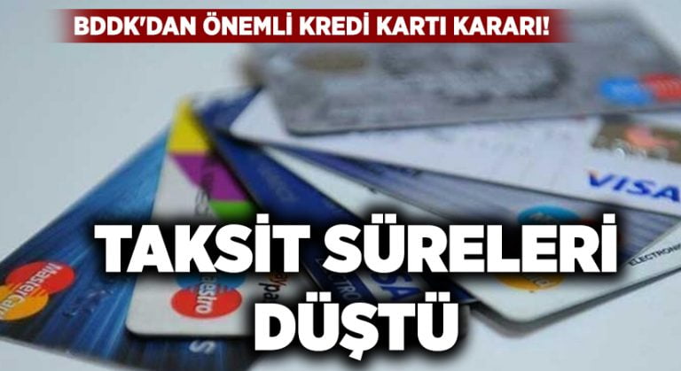 BDDK’dan önemli kredi kartı kararı!