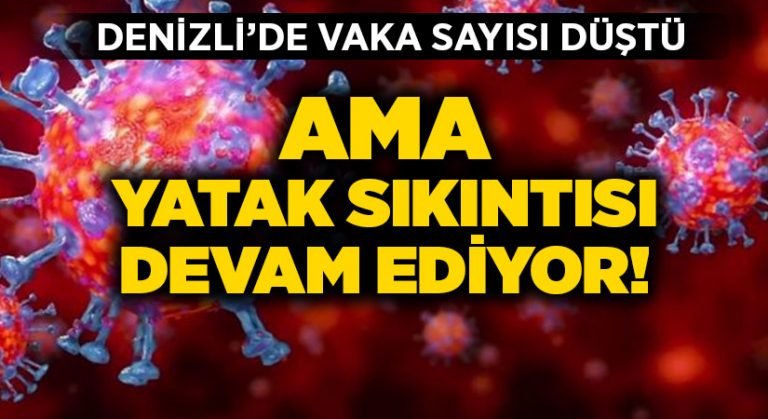 Denizli’de vaka oranı düştü, yatak sıkıntısı devam ediyor