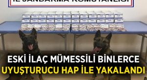 Eski ilaç mümessili binlerce uyuşturucu hap ile yakalandı