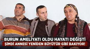 Burun ameliyatı sonrası felç geçirdi.. Şimdi annesi oğlunu yeniden büyütür gibi bakıyor!