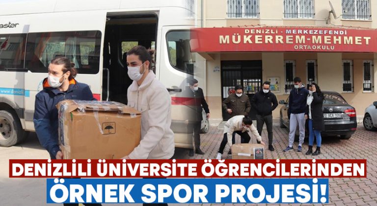 Denizlili üniversite öğrencilerinden örnek spor projesi!