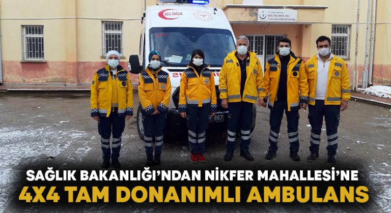 Nikfer Mahallesi’ne 4X4 tam donanımlı ambulans!