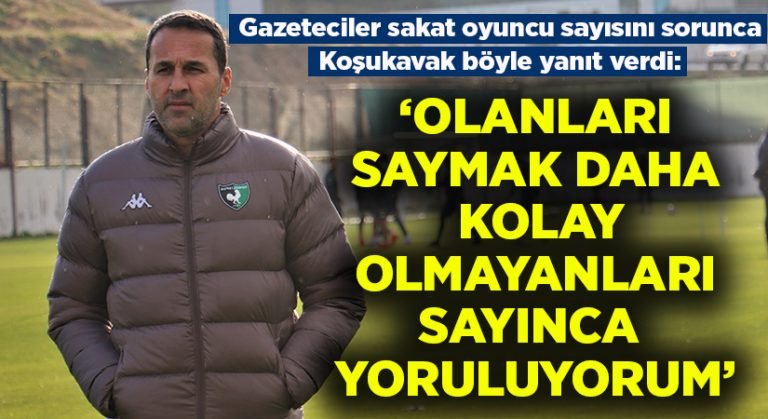 “Olanları saymak daha kolay, olmayanları sayınca yoruluyorum”