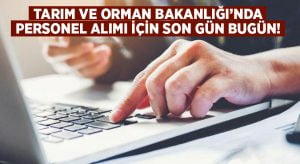 Tarım ve Orman Bakanlığı personel alımı için son gün bugün!