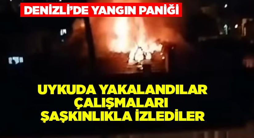 Yangına uykuda yakalandılar