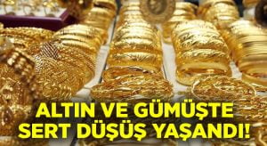 Altın ve gümüşte sert düşüş yaşanıyor!