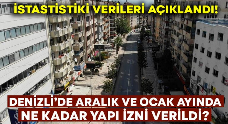 Denizli’de Aralık ve Ocak ayında ne kadar yapı izni verildi?