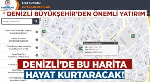 Denizli’de bu harita hayat kurtaracak!