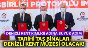 Denizli kent kimliği adına büyük adım..  Tarihi taş binalar Denizli Kent Müzesi olacak!