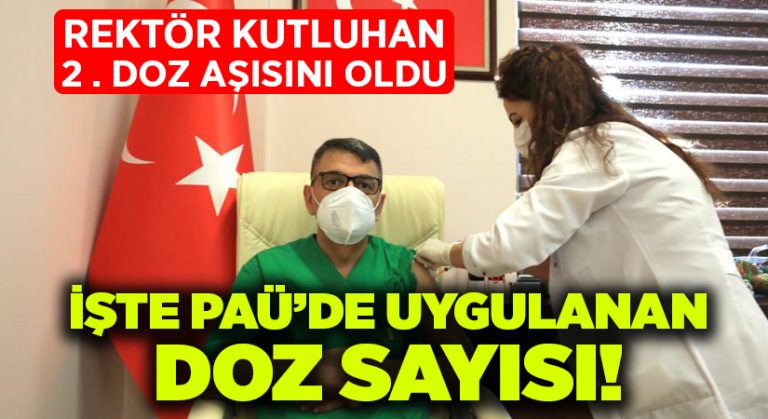 PAÜ’de ikinci doz aşılama başladı