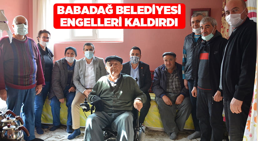 Babadağ Belediyesi’nden Engellilere Tekerlekli Sandalye