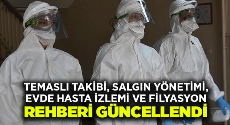 Temaslı Takibi, Salgın Yönetimi, Evde Hasta İzlemi ve Filyasyon Rehberi güncellendi