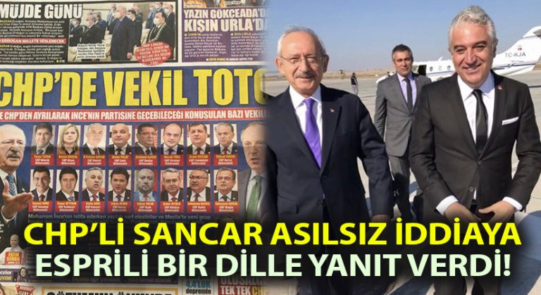 Milletvekili Teoman Sancar’dan asılsız iddiaya esprili yanıt!