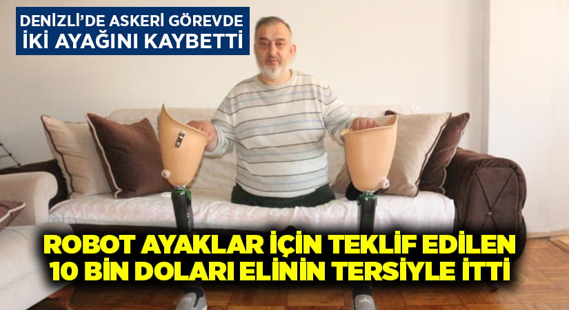 İki bacağını kaybeden gaziden duygulandıran karar